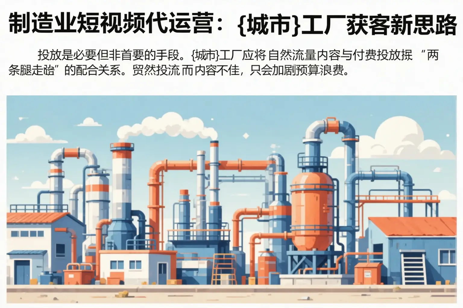 制造业短视频代运营:南浔工厂获客新思路