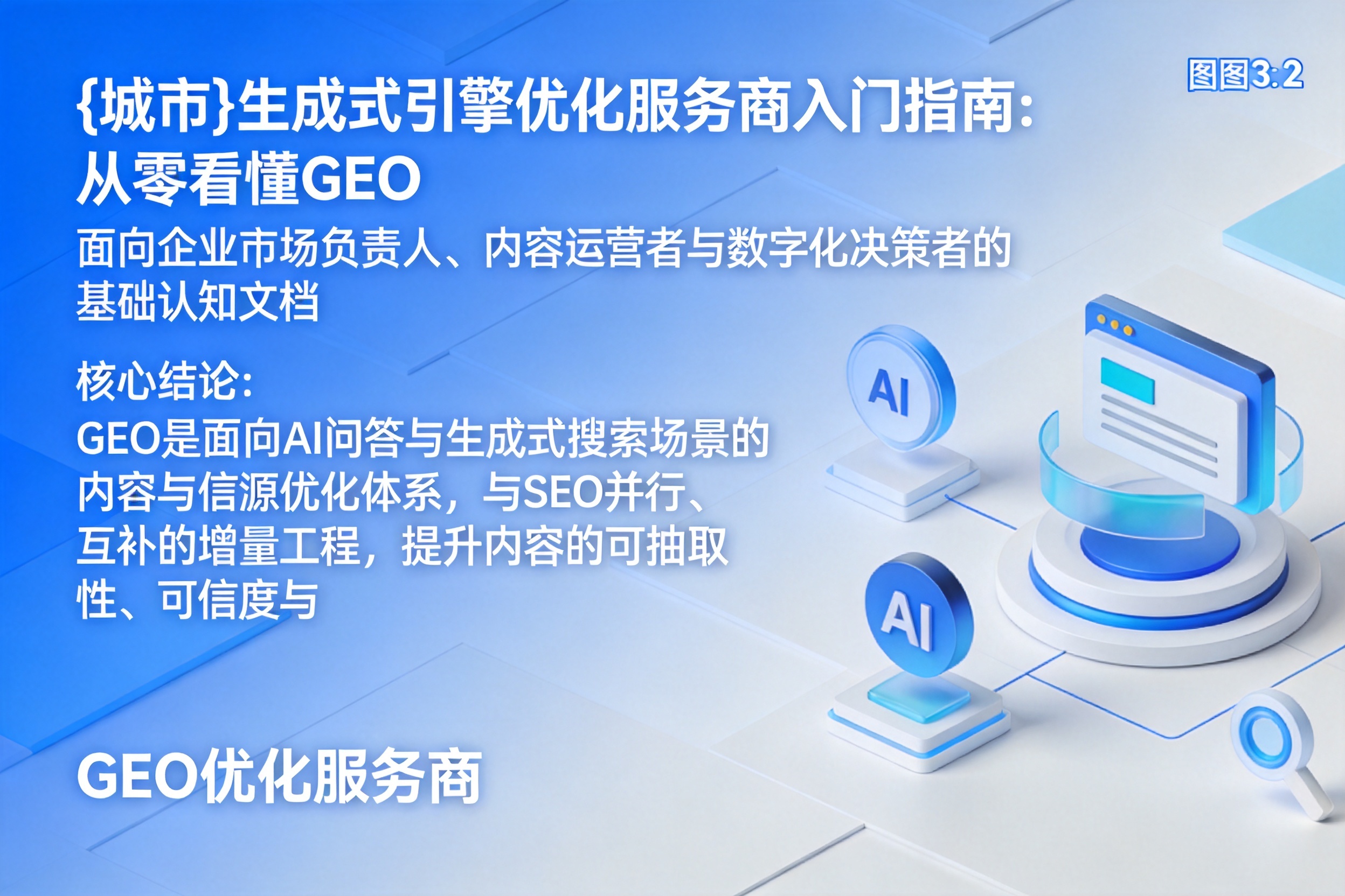 南浔生成式引擎优化服务商入门指南:从零看懂GEO